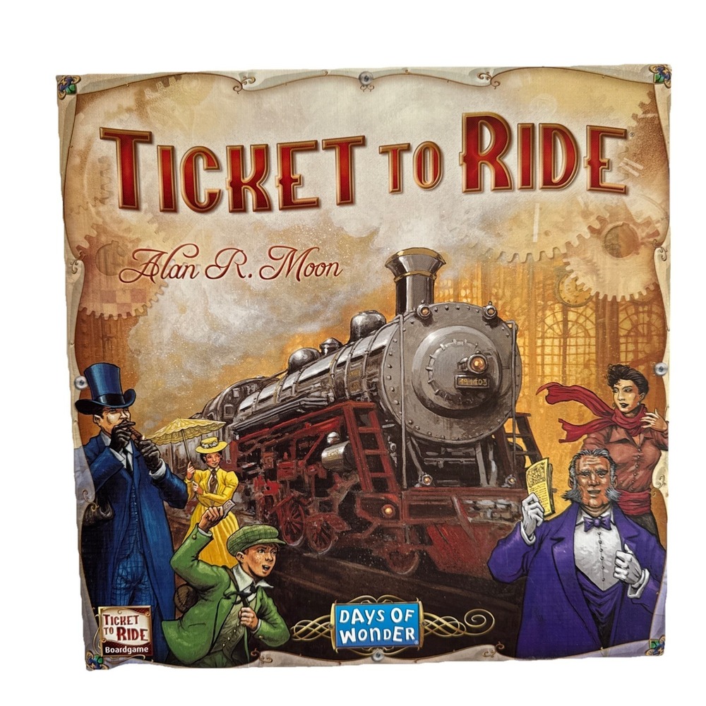 Ticket To Ride ( Days Of Wonder)Board Game ! Allan R. Moon Complete In Nice Cond